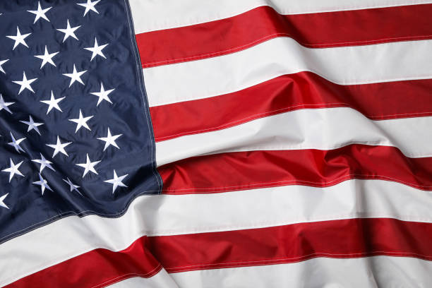 istock American flag as background, top view. Memorial Day 1314494803