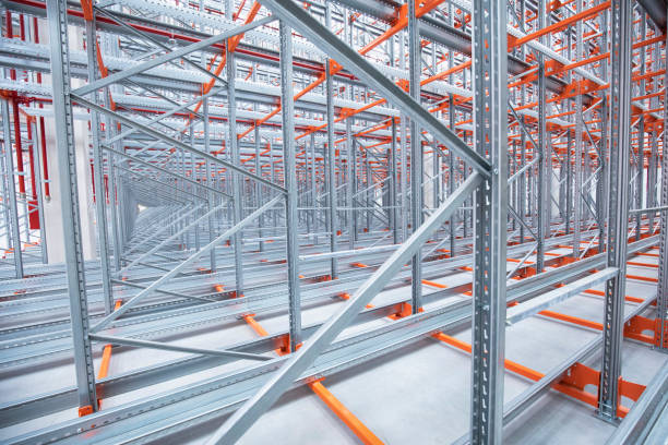 istock Warehouse construction in a factory 1314495911