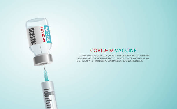 banner Coronavirus vaccine concept.A medical needle syringe injection into a Covid-19 virus vaccination vial bottle. for covid19 immunization treatment. illustration vector. Medical heath care concept banner Coronavirus vaccine concept.A medical needle syringe injection into a Covid-19 virus vaccination vial bottle. for covid19 immunization treatment. illustration vector. Medical heath care concept number 19 stock illustrations