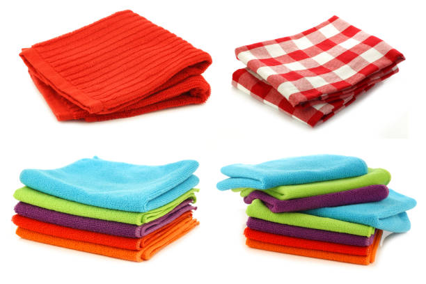 istock Microfiber cleaning cloths and kitchen towels 1314500958