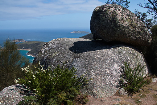 View of Tongue Point from Sparkes Lookout in Wilsons Promontory National Park