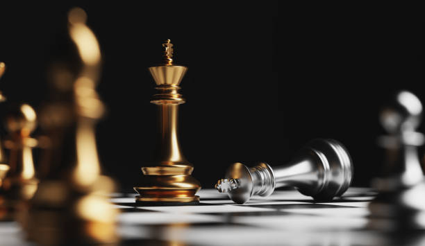 Chess checkmate, win and lose Chess checkmate, win and lose. Checkmate, strategic desicion and competition concept. chess piece photos stock pictures, royalty-free photos & images