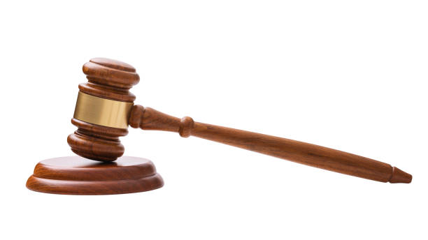 istock Judge gavel isolated on white background 1314507869