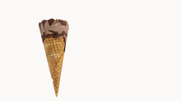 istock Chocolate ice cream isolated on white background 1314510068
