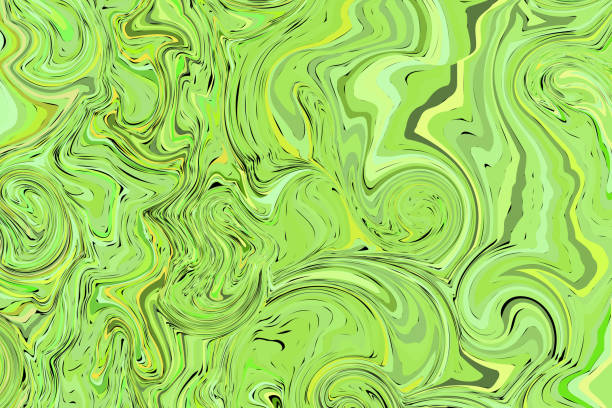istock Fluid art. Modern artwork background. Mixture of acrylic paints. Abstract liquid painting marble texture, colorful gradient waves. Vector design for banner, flyer, business card, cover, invitation 1314510108