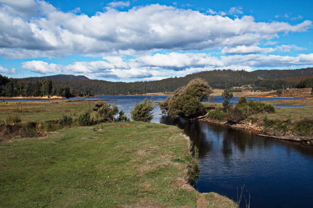 istock Gardner Lake at Moina in Tasmania 1314510371