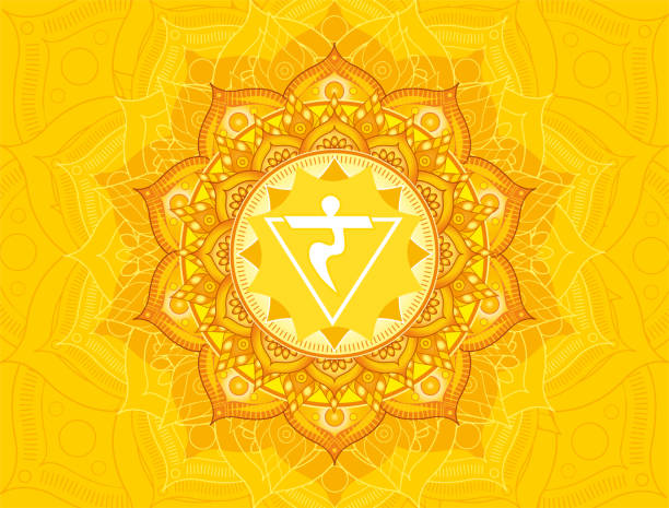 Manipura chakra illustration vector vector art illustration