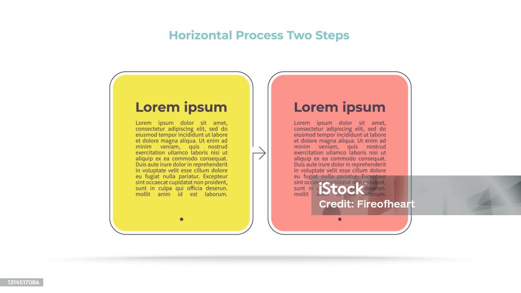 2 Process Infographic Business Infographic Template Process With 2 Steps Options Sections ...
