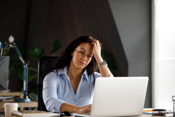 istock Contemplating what to respond on email 1314526294