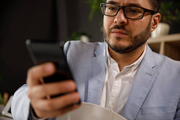 istock Serious businessman on a video conference call 1314527977