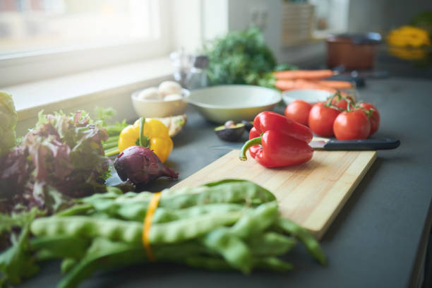 istock Shot of fresh vegetables on a table in a kitchen at home 1314537451