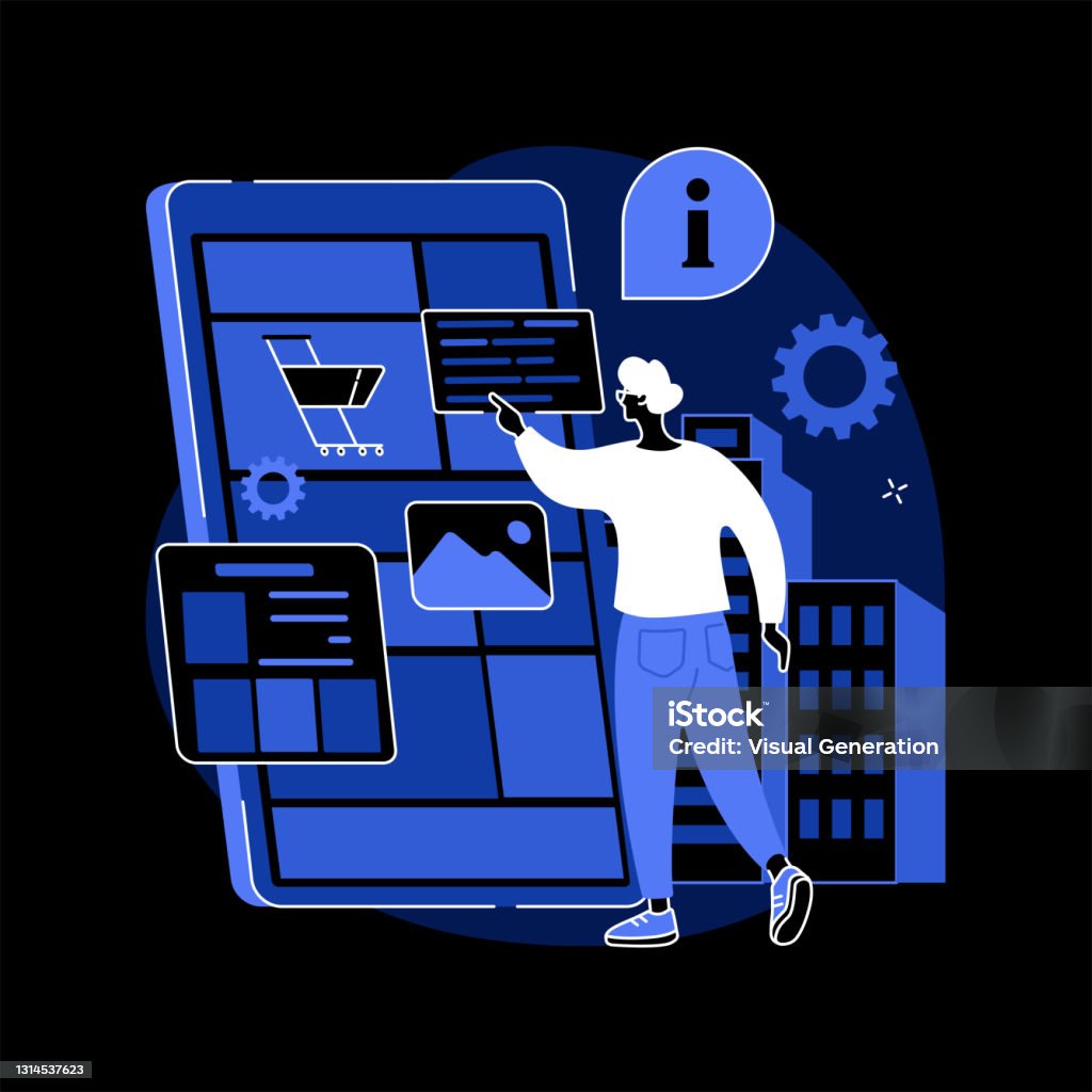 Digitl Guide Digital Guide Abstract Concept Vector Illustration Stock Illustration ...