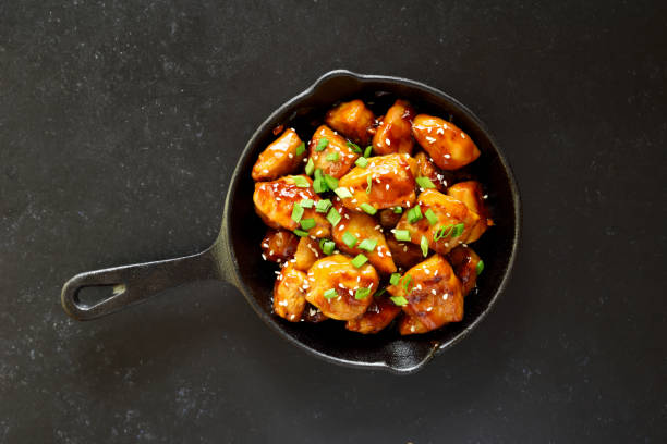 istock Easy teriyaki chicken in cast iron pan 1314548937