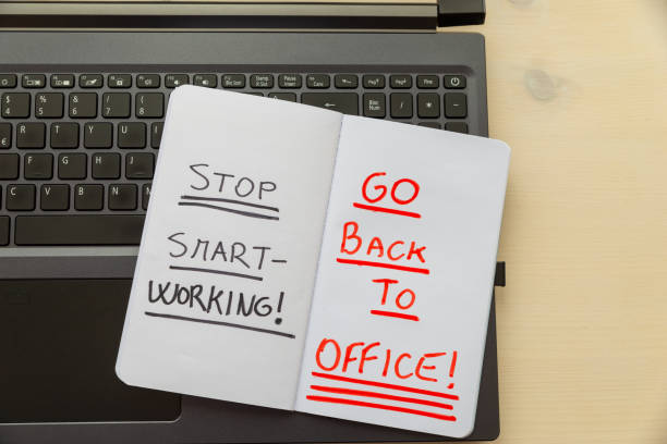 istock Laptop, and notebook with the words 