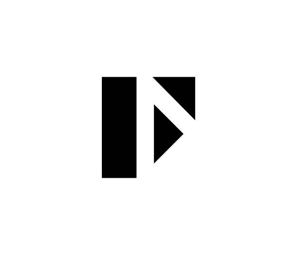 f буква на основе логотипа - letter f stock illustrations