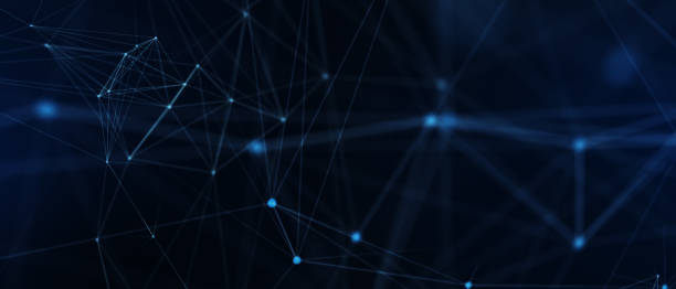 istock Abstract futuristic - technology with polygonal shapes on dark blue background. Design digital technology concept. 3d illustration 1314565126