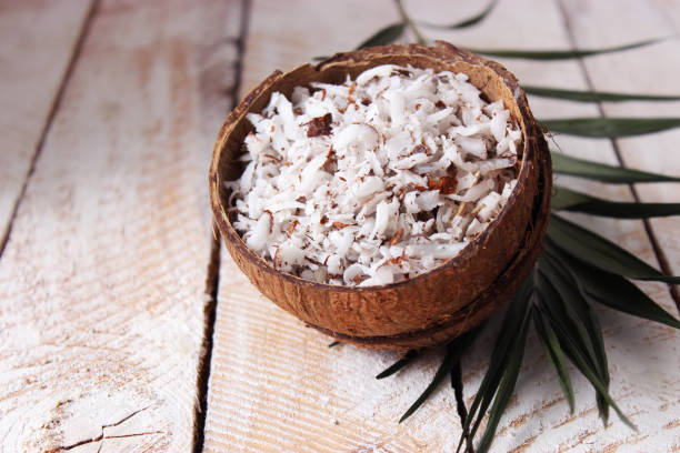 istock natural coconut flakes on the table close-up 1314569334