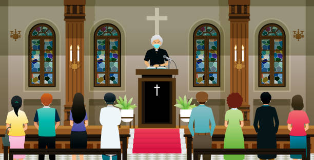 2,064 Church Interior Illustrations & Clip Art - iStock | Church, Church  service, Stained glass
