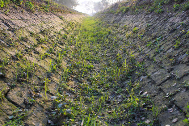 istock A brick made water canal used for irrigation abandoned. 1314575674