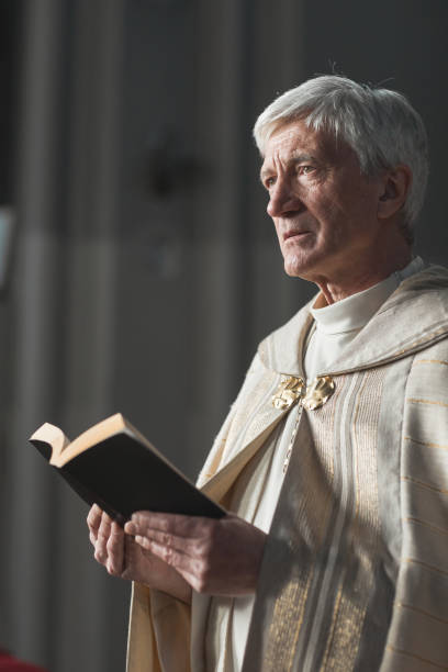 istock Priest holding wedding in the church 1314577187