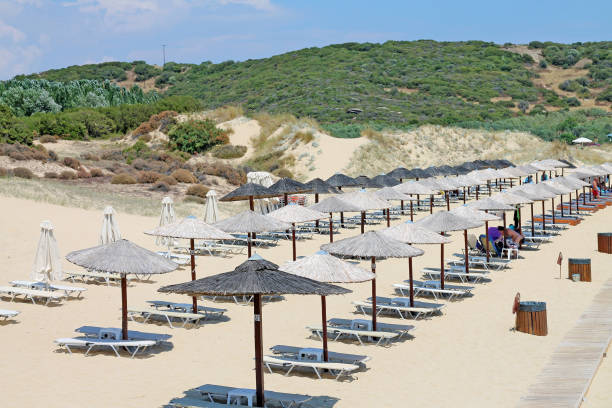 istock Popular greece beach - Ammolofoi near Kavalla. 1314577555