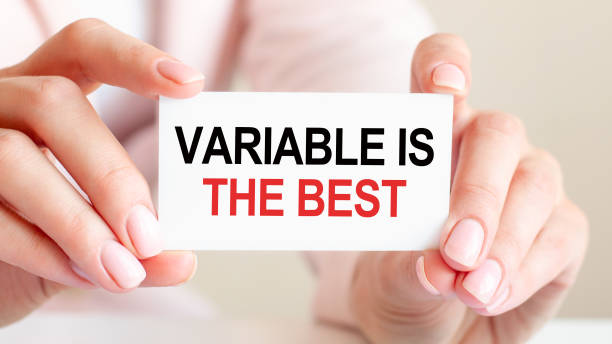 istock variable is the best written on a card in woman hands 1314578190