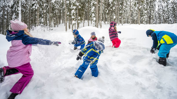 istock Children playing in snow 1314584254