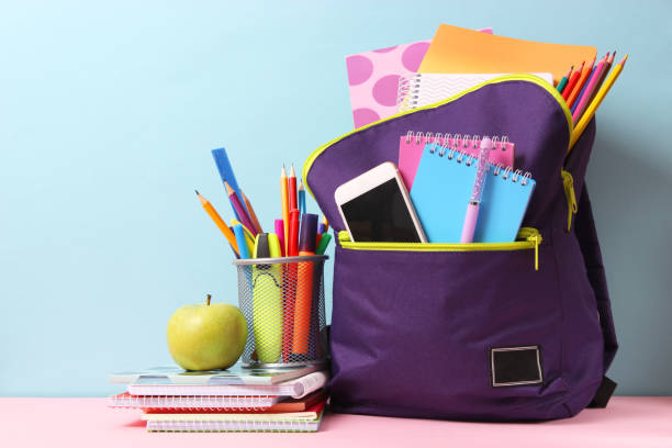 istock school backpack and school stationery. Concept back to school. 1314585471