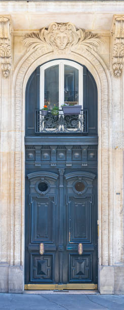 istock Paris, an ancient wooden door 1314599475