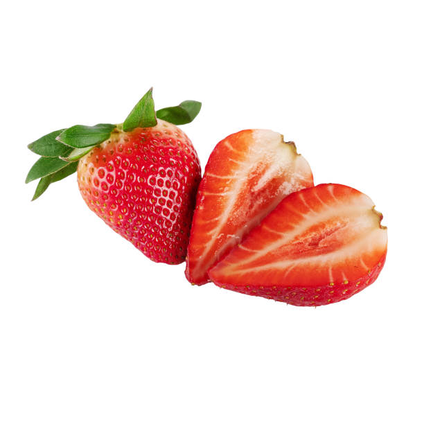 istock strawberries cut in half isolated on a white background 1314601180