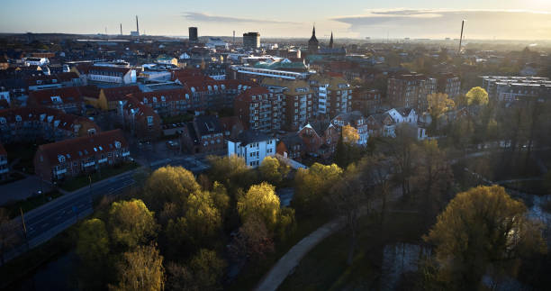istock Aerial view of Odense city 1314602716
