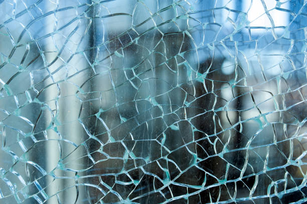 istock Broken glass, shattered, shattered, unsafe, broken, glass, security, window 1314602819