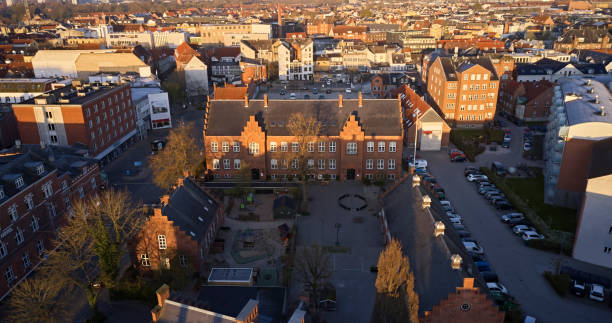istock Odense city aerial view 1314603225