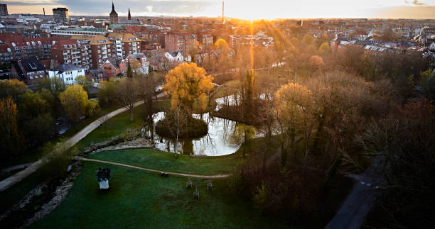istock Aerial view of Odense city 1314604151