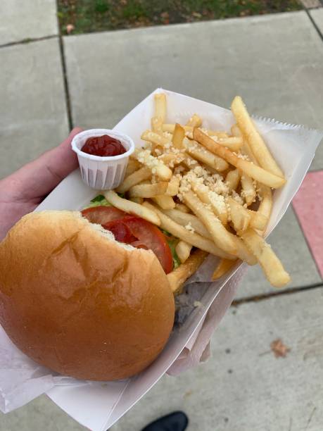 istock Food truck burger 1314604878