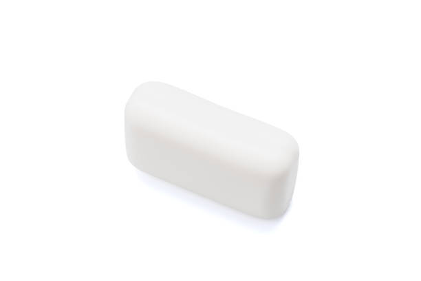 istock white soap bar isolated on white background. antibacterial soap brick cut out 1314606084