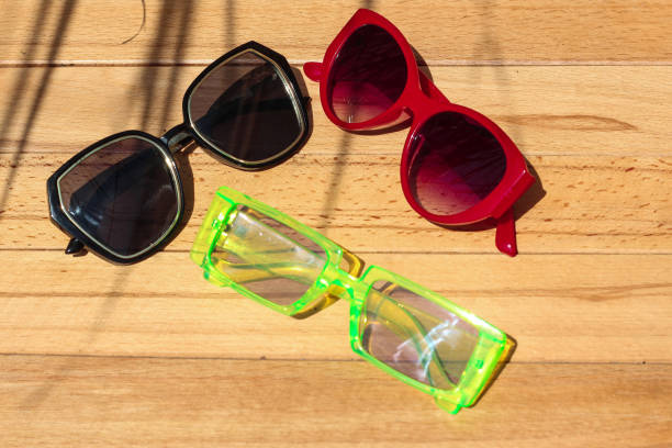 istock Summertime colorful sunglasses background 1314608216