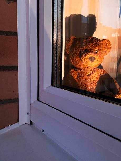 istock Teddy bear staying home because of COVID 19 1314608236