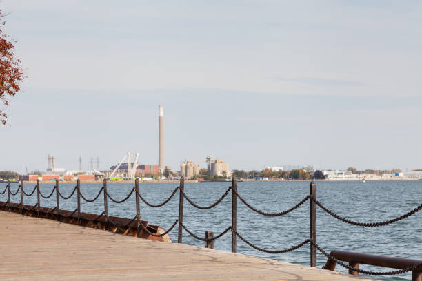 nabrzeże toronto - toronto waterfront commercial dock canada zdjęcia i obrazy z banku zdjęć