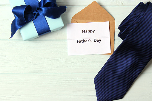 Fathers day background on light background. High quality photo