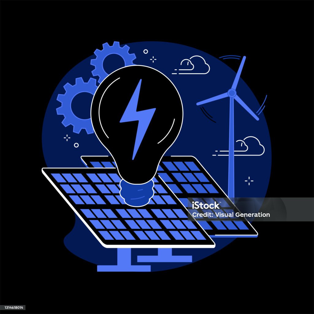 Alternative Energy Graphics Alternative Energy Abstract Concept Vector Illustration Stock ...