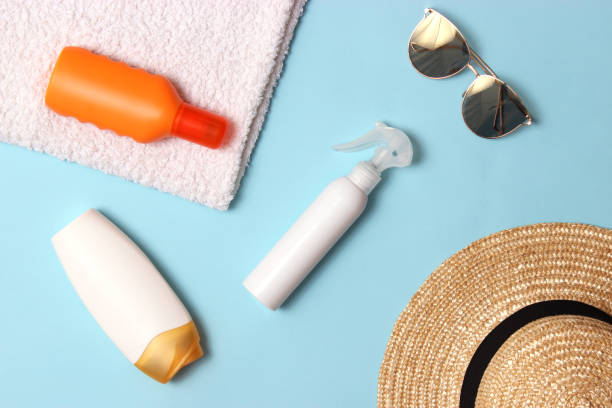 istock sunscreens on a colored background close-up. Sun protection for skin 1314620076