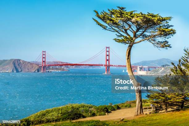 Seen From Lands End Stock Photo - Download Image Now - Architecture, Bay of Water, Bridge - Built Structure