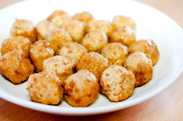 chicken meatball dumpling, meat ball