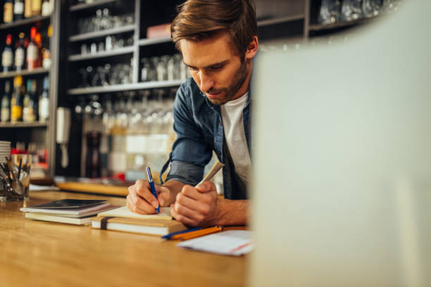 istock Restaurant owner taking care about finances 1314630204