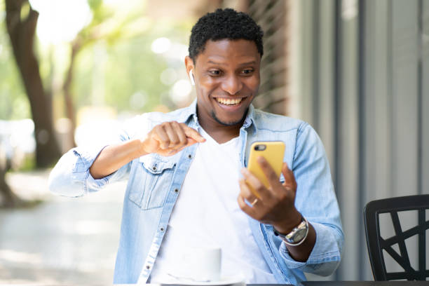 istock Man on a video call with a mobile phone. 1314630410
