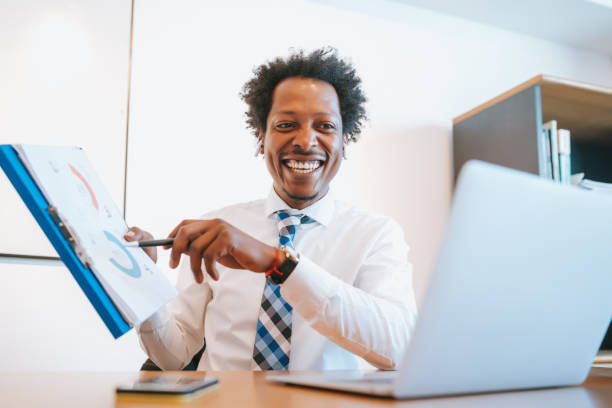 istock Businessman on a video call. 1314631321