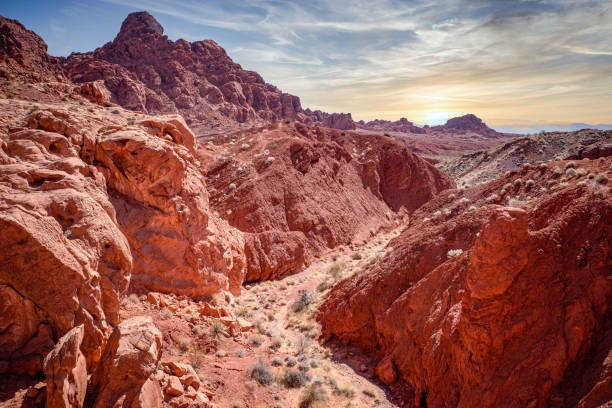 istock Rugged sandstone rock formation at the Valley of Fire State Park 1314632526