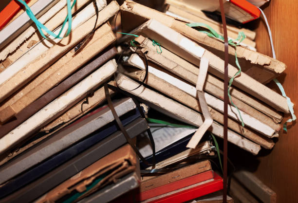 istock Film reels with old records 1314635289