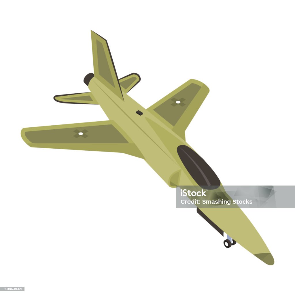 Jet Army Vector Army Jet Stock Illustration - Download Image Now - Air Vehicle ...